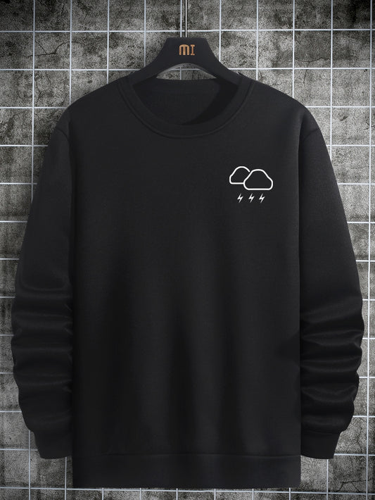 Men Clouds Lightning Sweatshirt