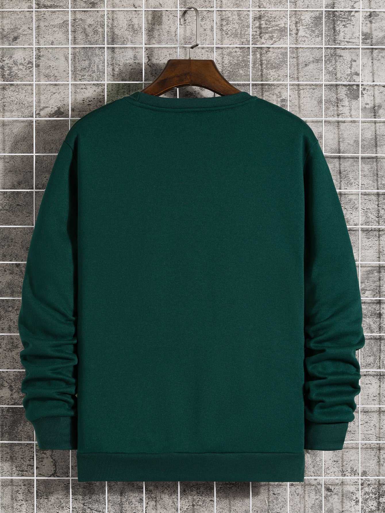 Men Round Neck Thermal Lined Sweatshirt