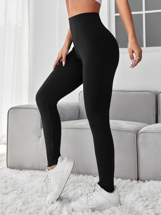 PETITE Solid High Waist Leggings