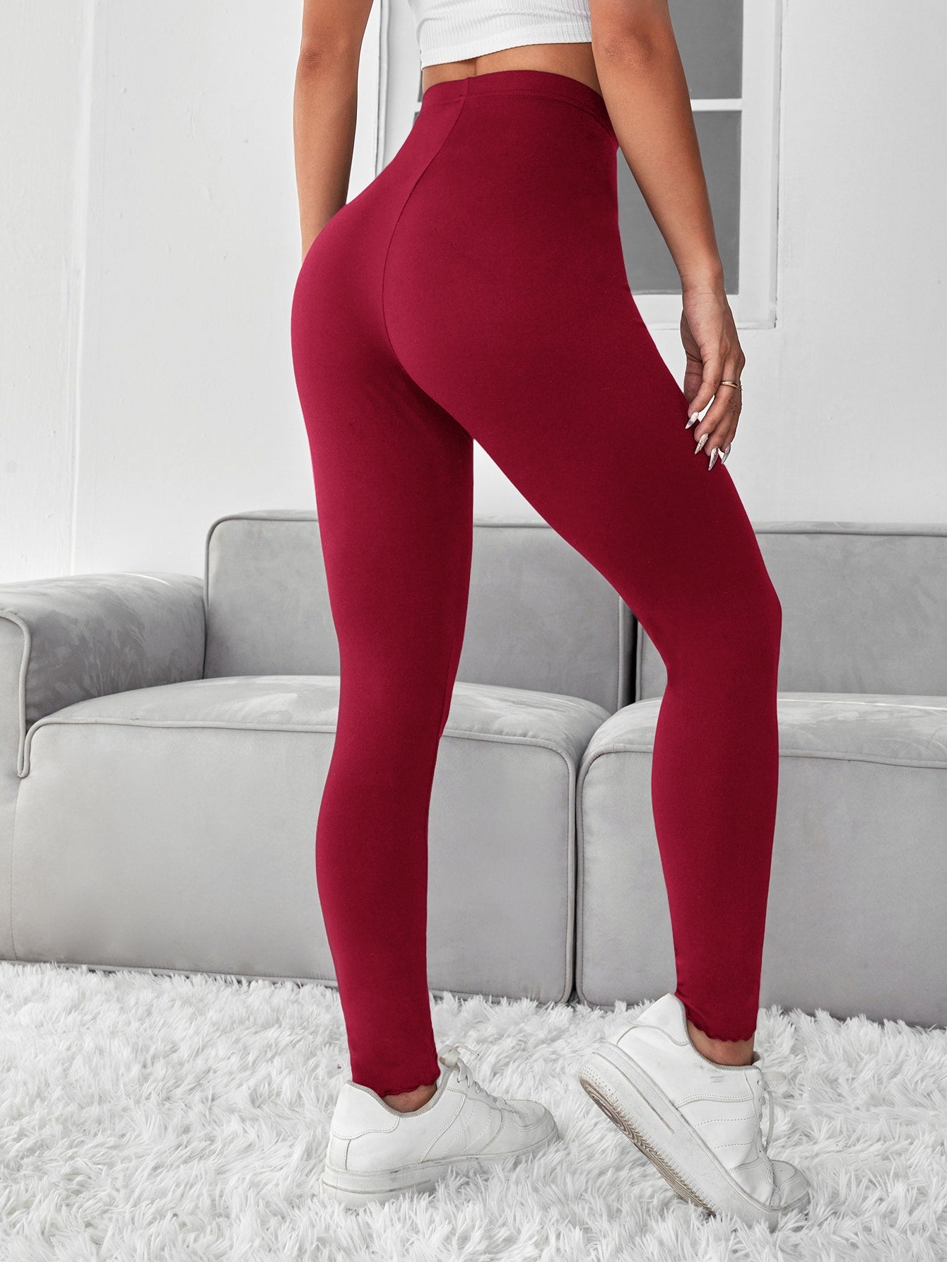 PETITE Solid High Waist Leggings